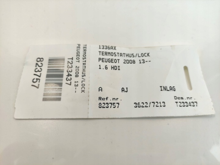 PEUGEOT 2008 CITROEN CHÂSSIS THERMOSTAT 1336AX