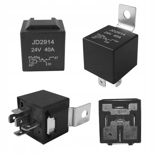 RELAIS AUTOMOBILE FAISCEAU DE CÂBLES SUPPORT 5PIN 24V 40A 10 PCS