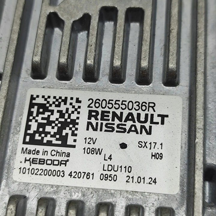 MODULE DE COMMANDE D'ÉCLAIRAGE LED NISSAN QASHQAI III (J12) 260555036R 31997695 1.3L 116KW