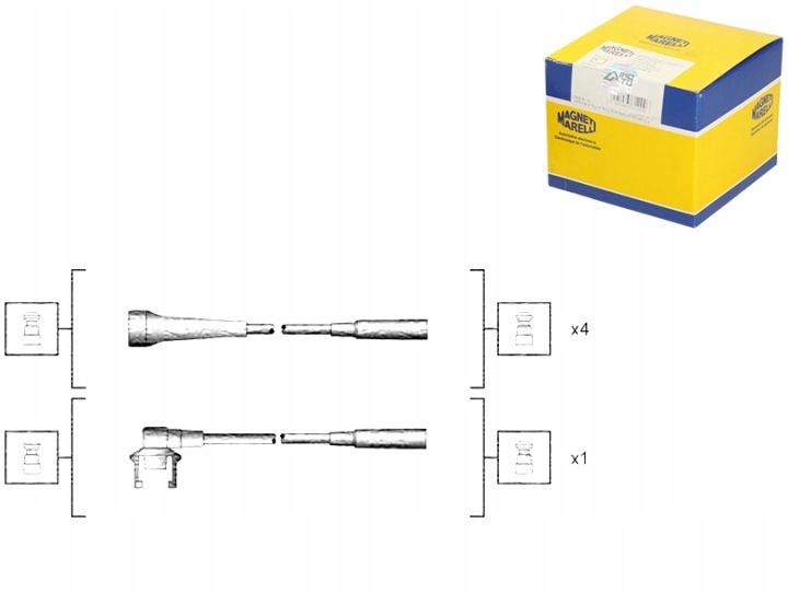 MAGNETI MARELLI CONDUITES DE DÉRIVATION ALLUMAGE RENAULT MAGNETI