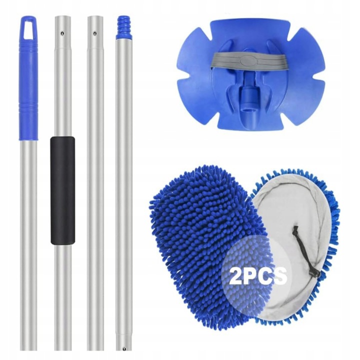 160CM TÉLESCOPIQUE BROSSE VERS LAVAGE VOITURES MOP NETTOYAGE VITRE