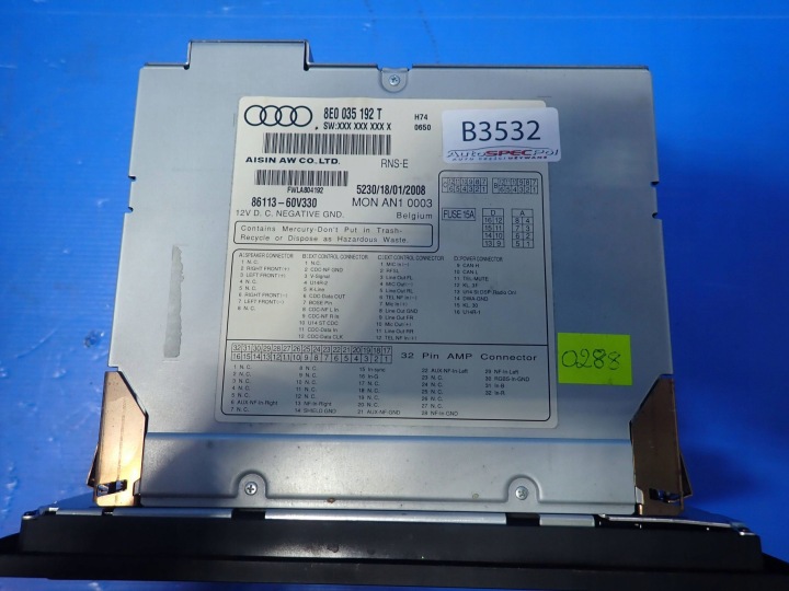 RADIO NAVIGATION AUDI A4 B78E0035192T CODE PL MENU