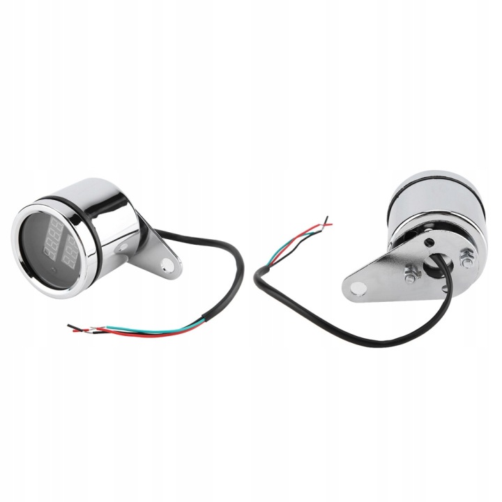 2 DANS 1 MOTOCYCLETTE LED NUMÉRIQUE VOLTMÈTRE COMPTE-TOURS