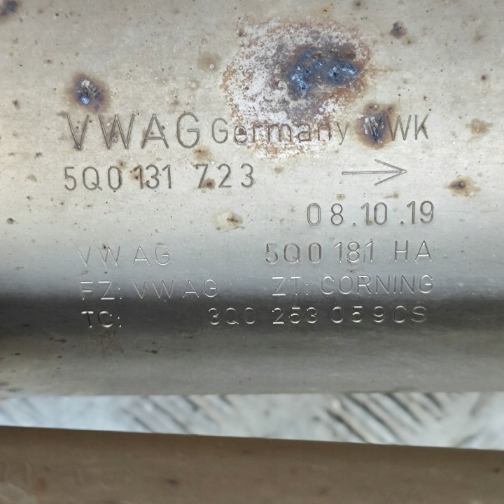 AUDI A3 8Y 2020 FILTRE PARTICULES DURES CATALYSEUR FAP FAP