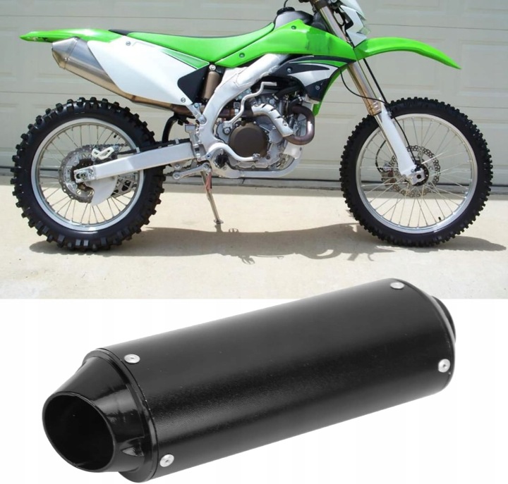 TUYAU D'ÉCHAPPEMENT PIT BIKE 125 CM³ 32 MM NOIRE 90 110 150