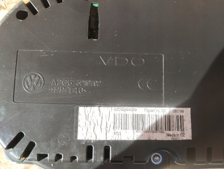 VW TIGUAN I COMPTEUR TABLEAU DE BORD TDI EUROPE 5N0920872A