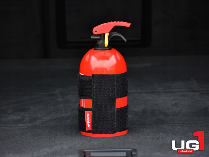 EXTINGUIDOR DE AUTOMÓVIL 1 KG + SOPORTE ANILLO AL RZEP 