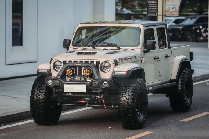 SEUILS ACIER AVEC PODSWIETLENIEM MONTOWANE VERS CHÂSSIS JEEP GLADIATOR JT