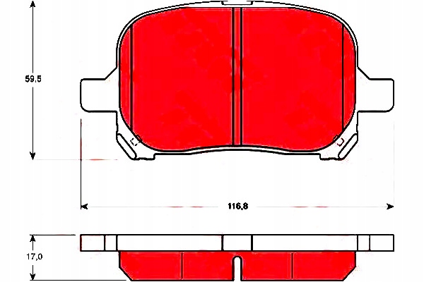 ZAPATAS DE FRENADO LEXUS ES GDB3152/TRW 