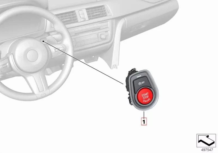 OE BMW BOUTON DÉMARREUR STOP BMW 3 F30 F31 GT F34