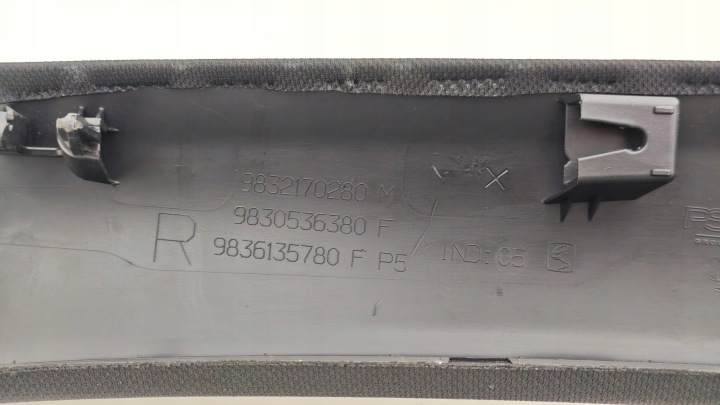 OPEL ASTRA 6 VI GAUCHE PROTECTION BRODERIE MONTANTS A DROITE AVANT 9832170280 (TC858)