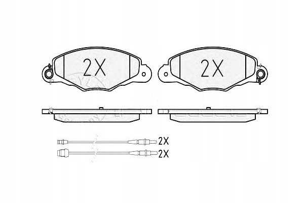 PADS BRAKE CITROEN FRONT XANTIA 98- FROM CZUJNI photo 1 - milautoparts-fr.ukrlive.com