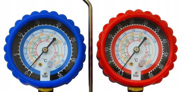 MANOMETRY VERS CLIMATISATION SUR CZYNNIK R134A, R1234YF, R32, R410A