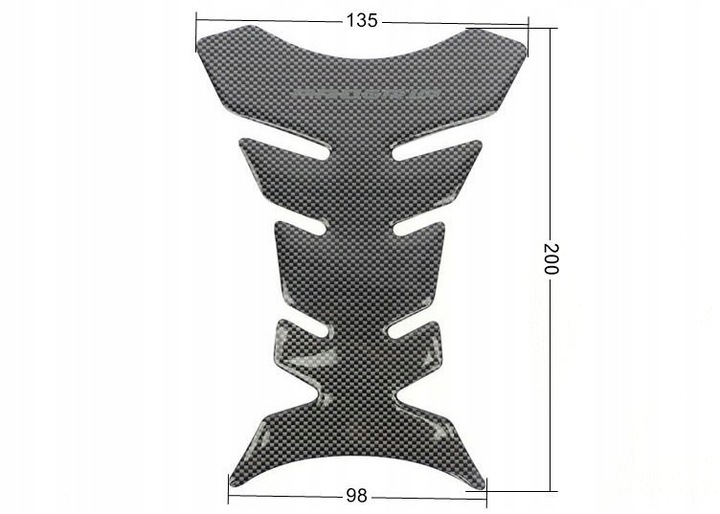 TANKPAD GAUBTAS BAKO LIPDUKAS CARBON STANDARD nuotrauka 2