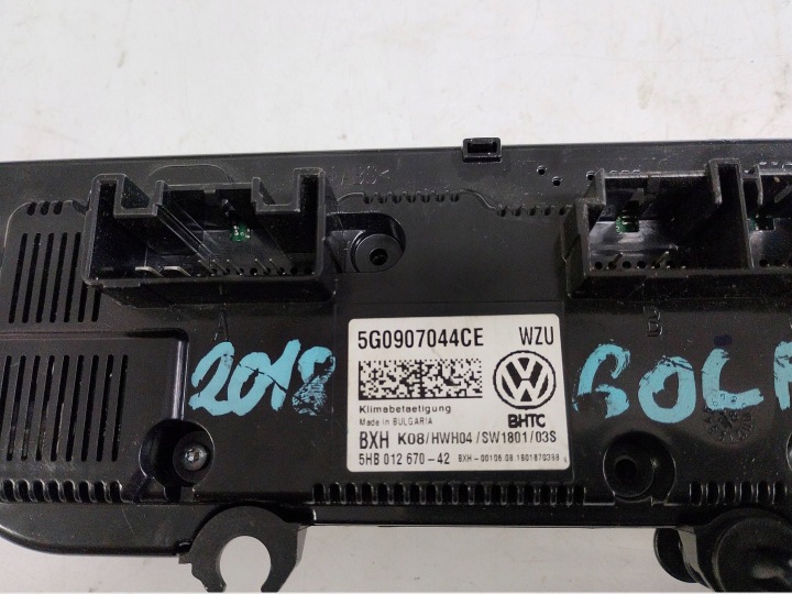 VW GOLF VII PANNEAU CLIMATISATION 5G0907044CE EUROPE