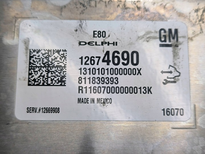 CHEVROLET VOLT II 2017 CONTRÔLEUR MODULE ECU