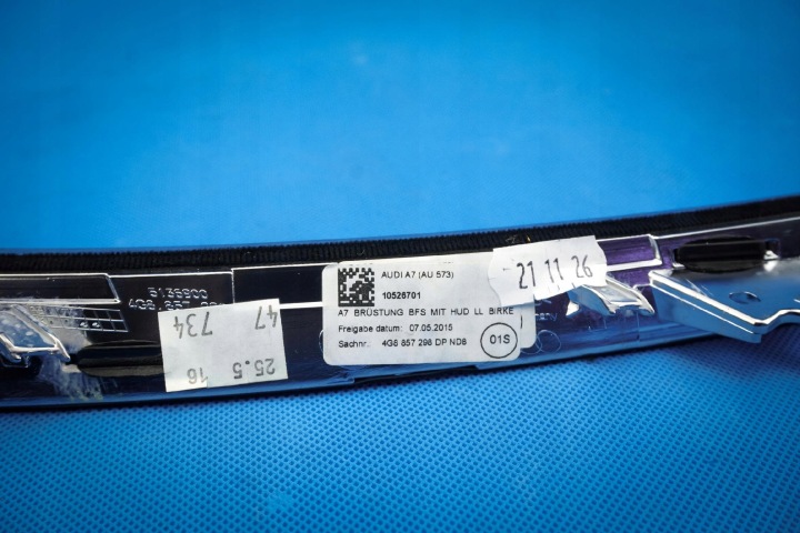MOULURE TABLEAU DE BORD INSTRUMENTATION AUDI A7 4G8857298DP ND8