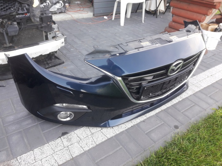 MAZDA 3 BM 2013-2017 PARE-CHOCS AVANT ORIGINAL COMPLET SOUS RADAR COULEUR 42S