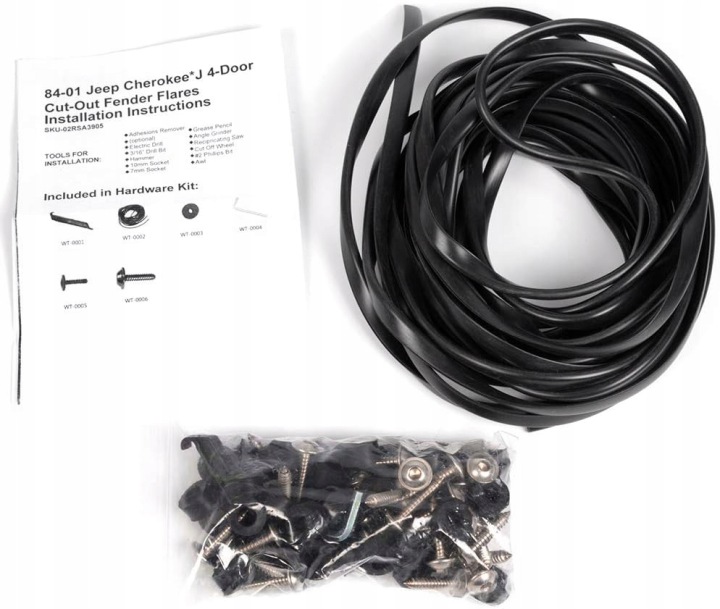 PASSAGE DE ROUE JEEP OE NOIR POLIPROPYLENOWE ÉLARGISSEMENTS VERS CHEROKEE XJ 1984-2001