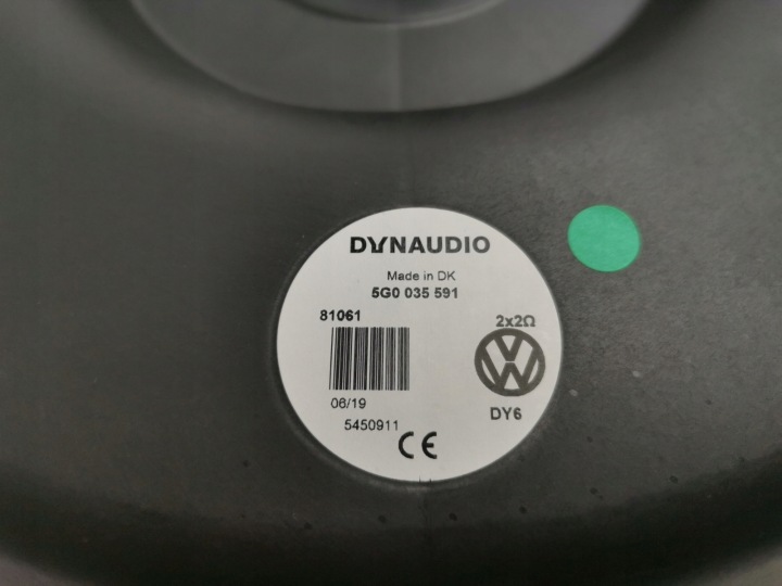 SUBWOOFER HAUT-PARLEUR BAS BASSE FRÉQUENCE VW GOLF VII 5G0035591 NEUF ORIGINAL