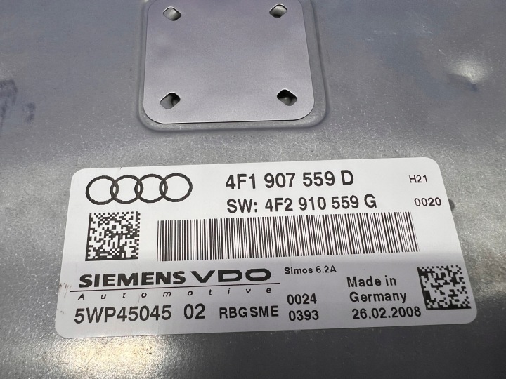 AUDI A6 C6 3.2 FSI CONTRÔLEUR MOTEUR 4F1907559D 4F2910559G 5WP45045 02