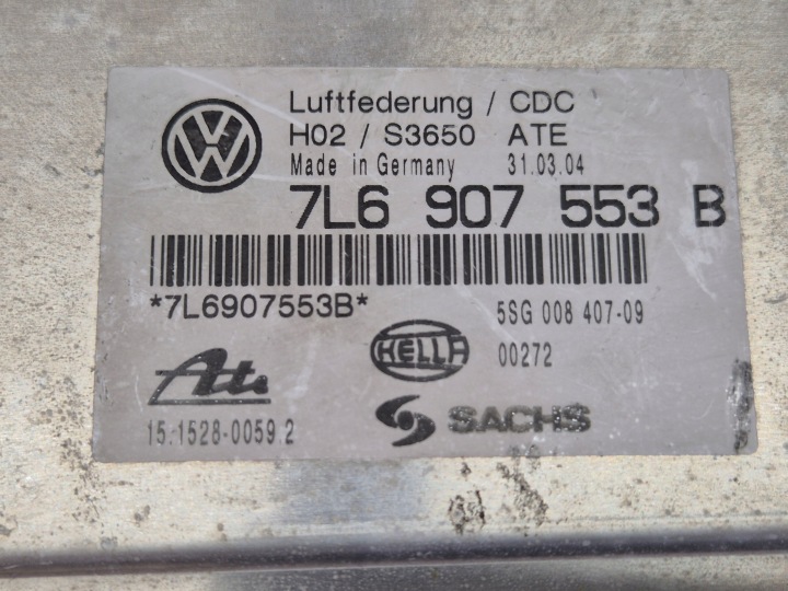 ORDINATEUR CONTRÔLEUR SUSPENSIONS VW TOUATEG 7L 7L6907553B 5SG008407.09