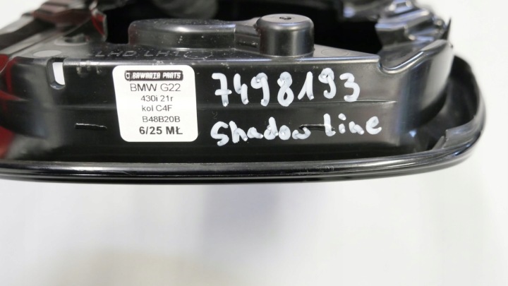BMW G20 G21 G22 BAGUE FIXATION RÉTROVISEURS GAUCHE SHADOW LINE CHÂSSIS 7498193