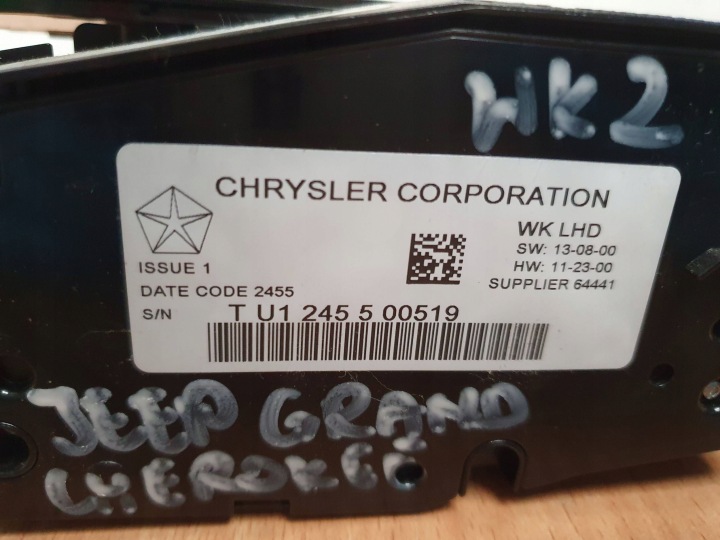 CRIC CHANGEMENTS VITESSE CASSETTE 68166105AE JEEP GRAND CHEROKEE WK2 IV 2017