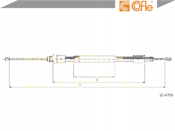 CABLE FRENOS DE MANO COFLE 4745J3 96277119 K1677 