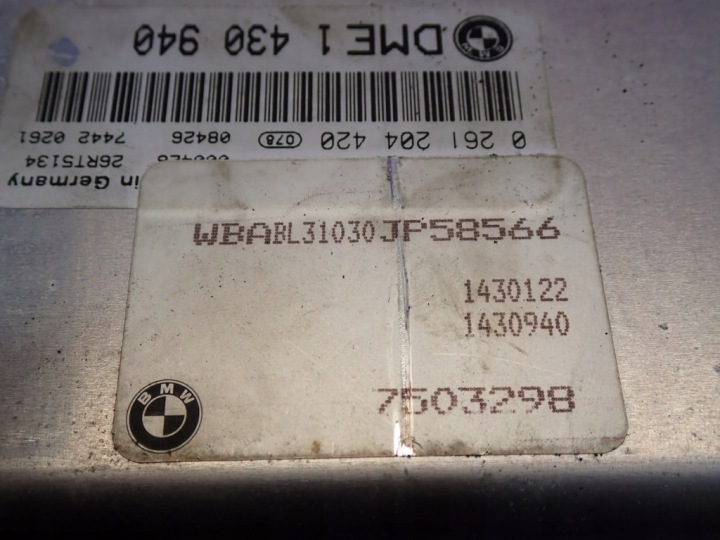 BMW E46 1,8 97-03 BOSCH ORDINATEUR MOTEUR 1430940