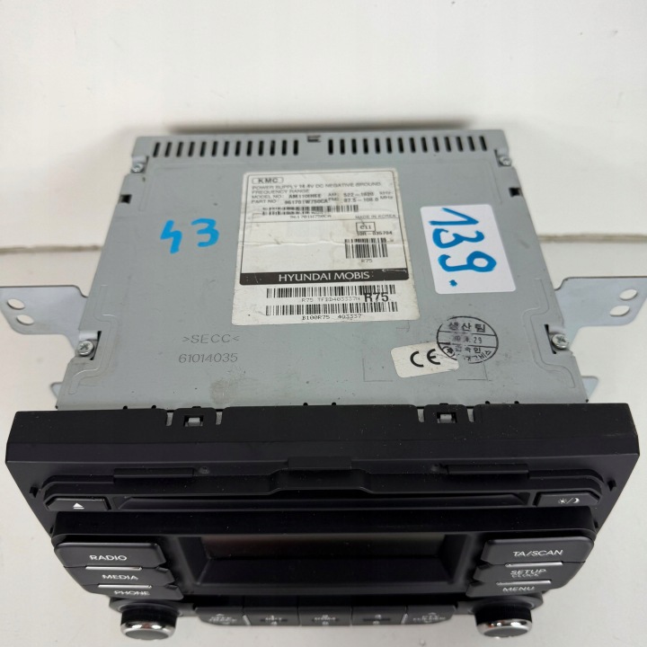 RADIO FABRYCZYNE LECTEUR CD KIA RIO III 3 OE ORIGINAL 961701W750