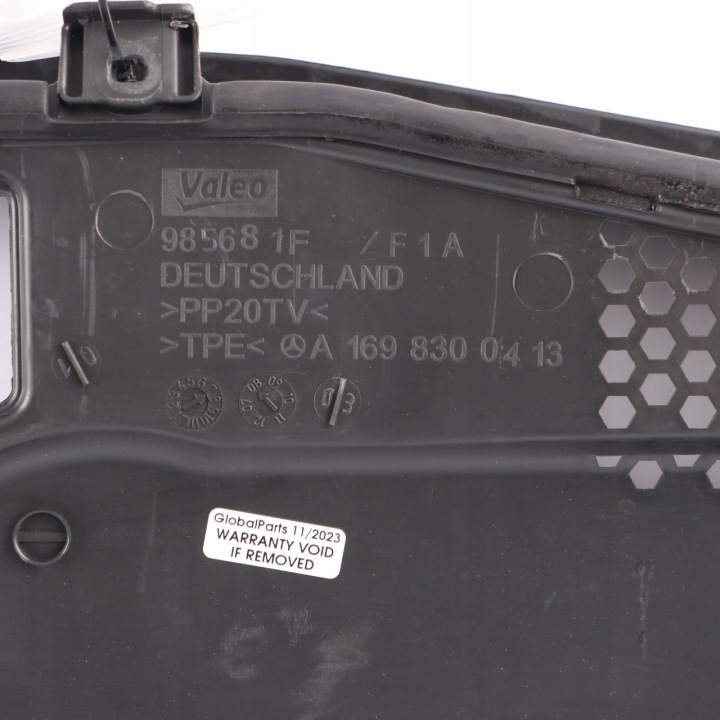 MERCEDES W169 W245 DOUBLURE DE PASSAGE DE ROUE PANNEAU MOULURE AVANT A1698300413
