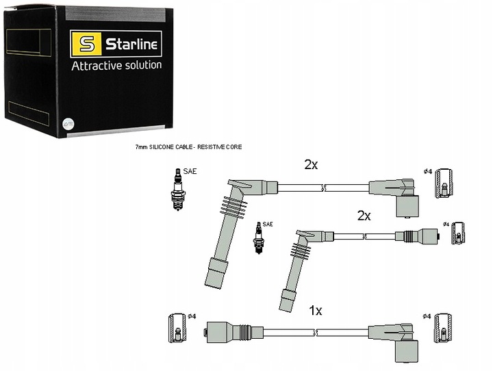 CABLE IGNITION STARLINE ZK 5492 photo 1 - milautoparts-fr.ukrlive.com