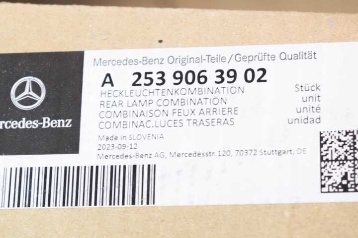 MERCEDES-BENZ GLC X253 ARRIÈRE GAUCHE LANTERNE ARRIÈRE NOUVEAU ORIGINE A253906390