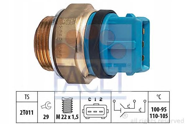 7.5672 TERMOWLACZNIK DE VENTILADOR DEL RADIADOR FACET 7.5672 