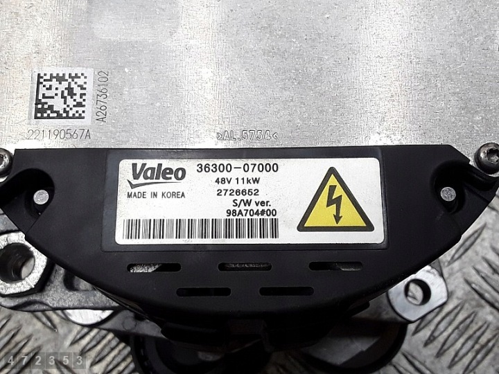 2022 HYUNDAI BAYON ALTERNATEUR 1000TURBOHYBRID 3630007000 48V 11KW