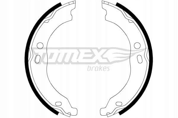 ZAPATAS DE TAMBOR DE FRENADO PARTE TRASERA TX 21-99 TOMEX BRAKES 