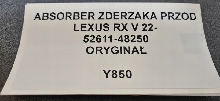 AMORTISSEUR PARE-CHOCS AVANT LEXUS RX V 22- ORIGINAL