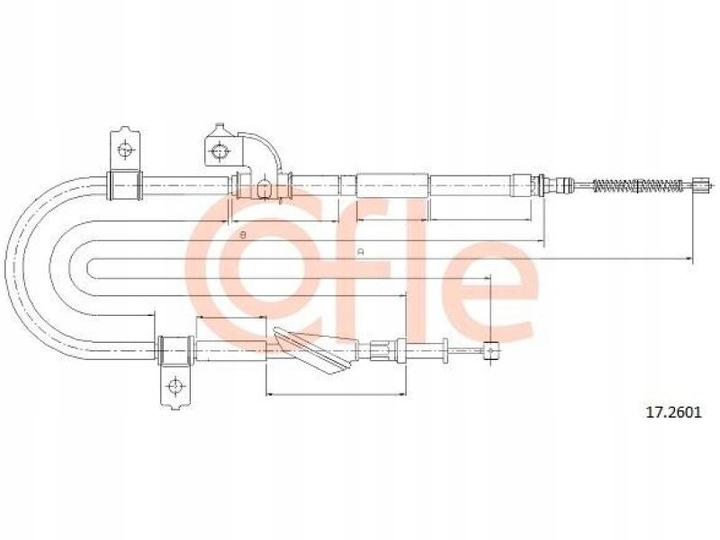 CABLE DE FRENADO IZQUIERDA SUBARU IMPREZA GC 92-00 GFC 93-00 GG 00-07 GD 00-09 