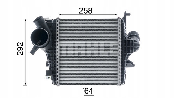 RADIATEUR AIR D'ADMISSION CONVIENT VERS AUDI Q7 3.0D/3.0DH 06.15-12.19