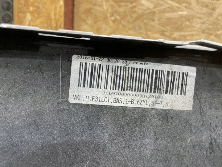 BMW 3 VI F31 LIFT 15-18 UNIVERSEL PARE-CHOCS ARRIÈRE ARRIÈRE