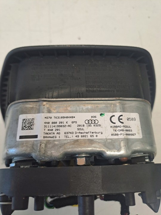 AUDI E-TRON A6 C8 A7 C8 AIRBAG COUSSIN SÉCURITÉ CONDUCTEUR 4N0880201K