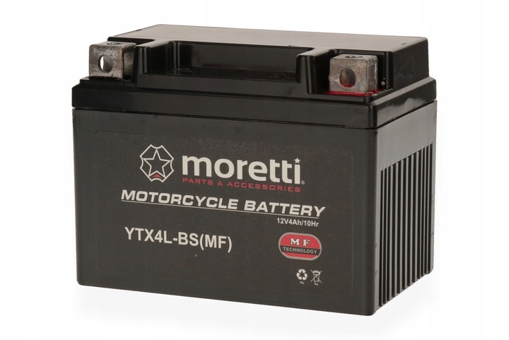 BATERÍA ZELOWY MORETTI 12V 4AH YTX4L-BS CBTX4L-BS PIAGGIO LIBERTY HONDA 