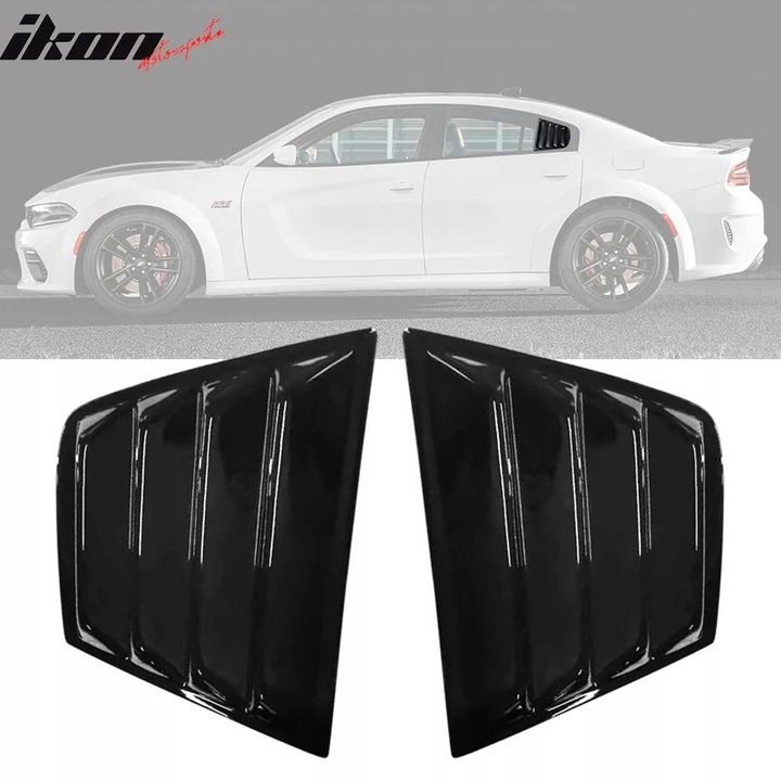 BRANQUIAS BRIDAS AL VENTANAS LADO - NEGRO LUSTRE DODGE CHARGER 2011-2022 