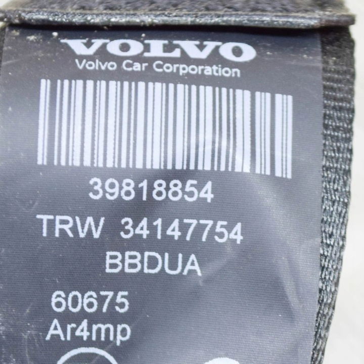 VOLVO XC60 2014 GAUCHE CÔTÉ CEINTURE DE SÉCURITÉ SIÈGES ARRIÈRE