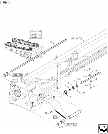 CNH MANCHON CASE 2608XR 2612XR 4208-30 5505-65