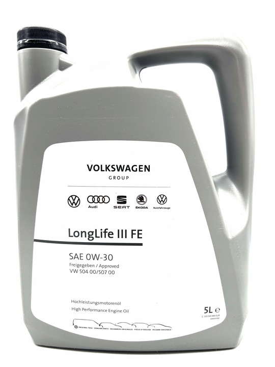 ACEITE VAG LONGLIFE 3 FE 0W30 504.00/507.00 VW 5L 