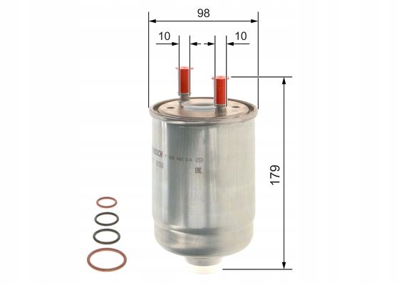 FILTRO COMBUSTIBLES BOSCH F 026 402 234 F026402234 