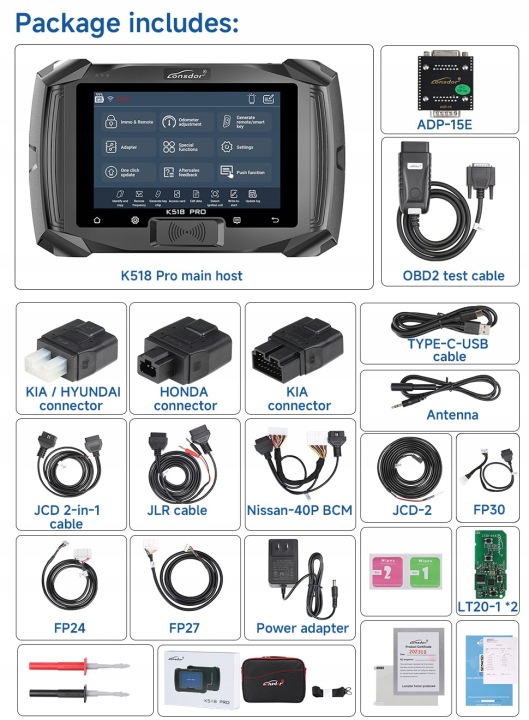 LONSDOR K518 PRO PROGRAMMEUR CLÉS PELNEJ VERSIONS