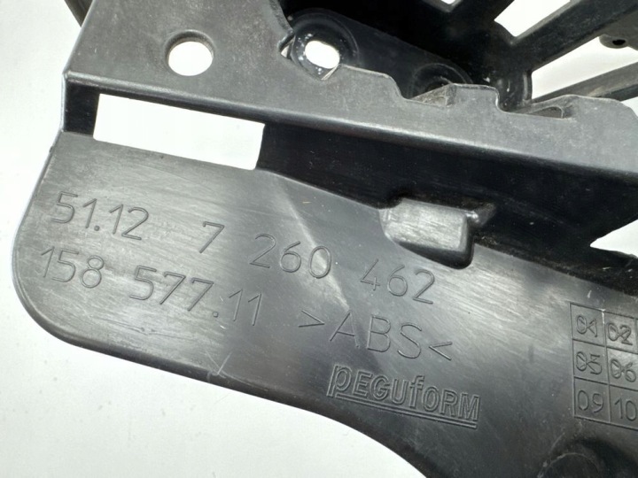 BMW 3 F31 TOURING UNIVERSEL GLISSIÈRE ORIGINE FIXATION PARE-CHOCS ARRIÈRE 7260462